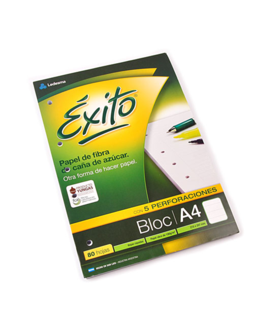 BLOCK A4 EXITO 80 HOJAS...