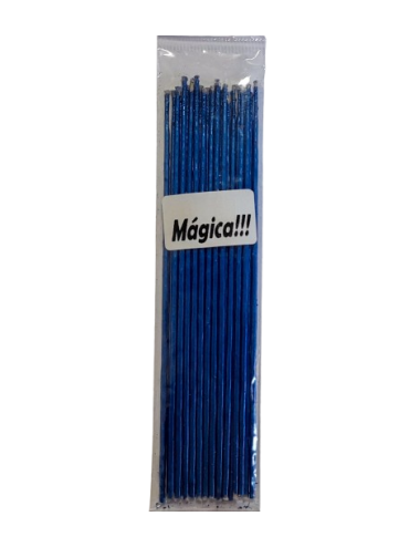 VELA MAGICA AZUL 15 CM...