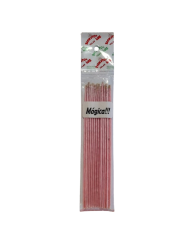 VELA MAGICA ROSA 15 CM...