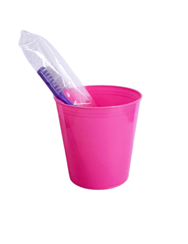 VASO PORTA CEPILLO ROSA...