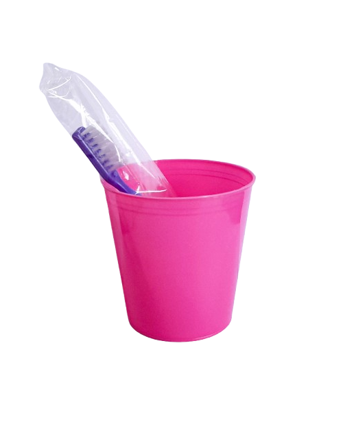 VASO PORTA CEPILLO ROSA...