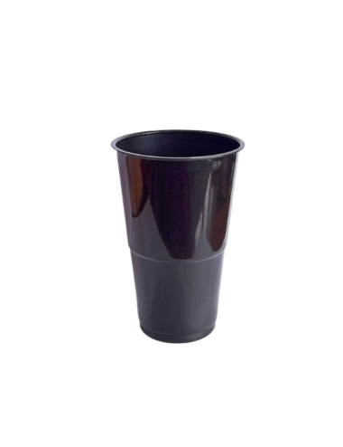 VASOS 332 CC PB NEGRO X 25...