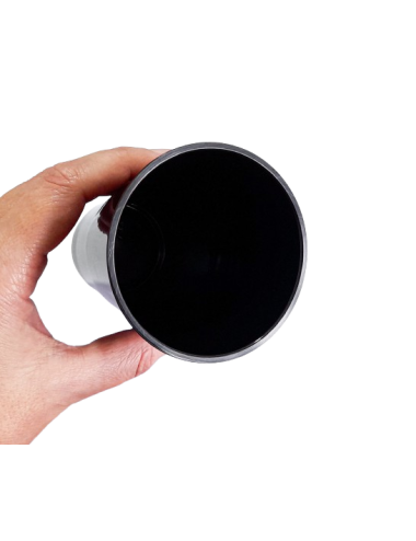 VASOS 332 CC PB NEGRO X 25...