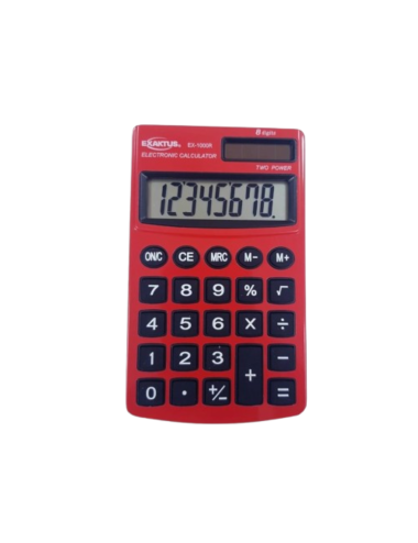 Calculadora Exaktus EX-1200R Roja