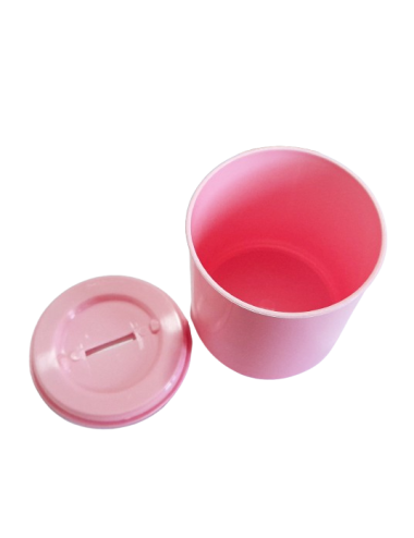 ALCANCIA PLASTICA ROSA...