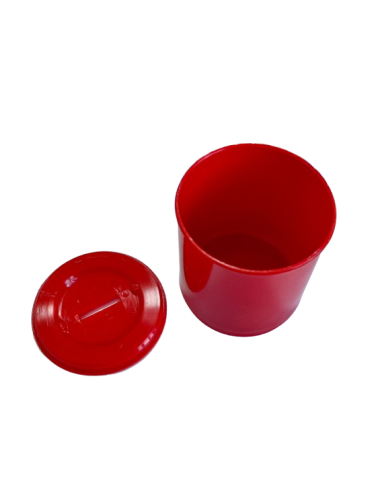 ALCANCIA PLASTICA ROJA...