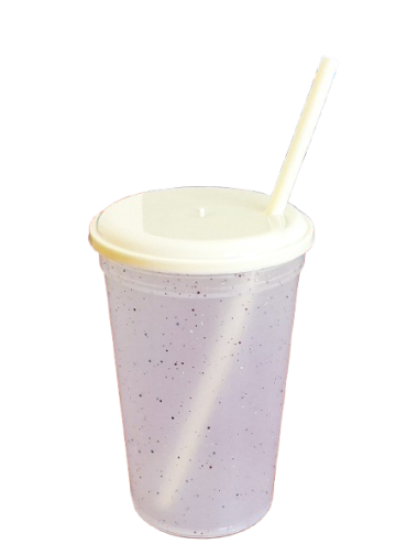 VASO GLITTER AMARILLO...