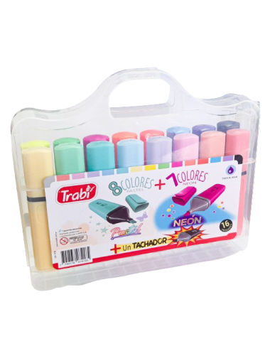 MARCADOR PASTEL+NEON VALIJA...