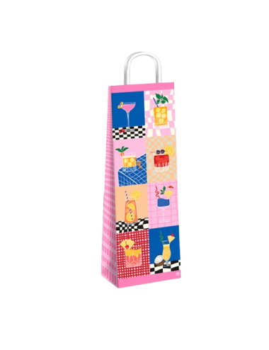 BOLSA PAPEL UNA BOTELLA...