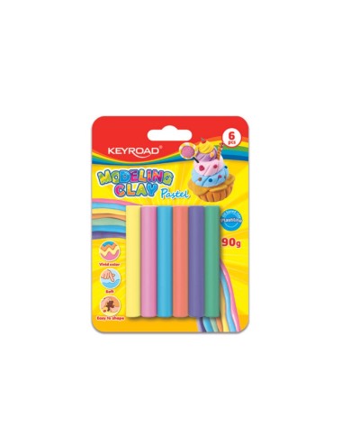 PLASTILINA 90GR CAJA X 6...