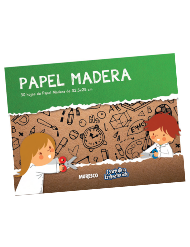 BLOCK PAPEL MADERA X 30 HJS...