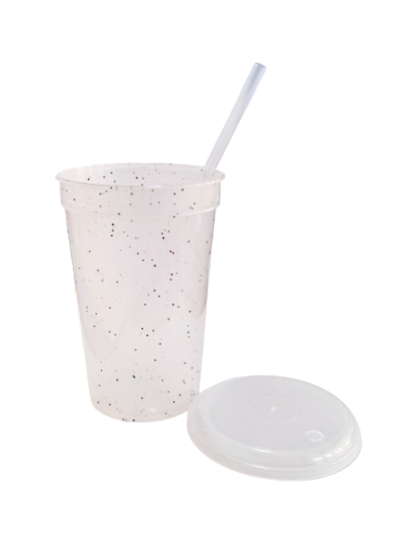 VASO GLITTER TRANSLUCIDO X...