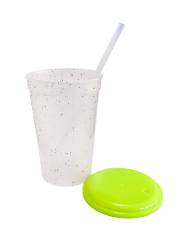 VASO GLITTER AMARILLO...