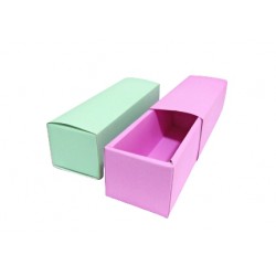 CAJA MACARONS AQUA 6X17X5CM...