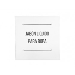 CALCOMANIA JABON LIQUIDO P/ ROPA PPP 10.5X10.5    