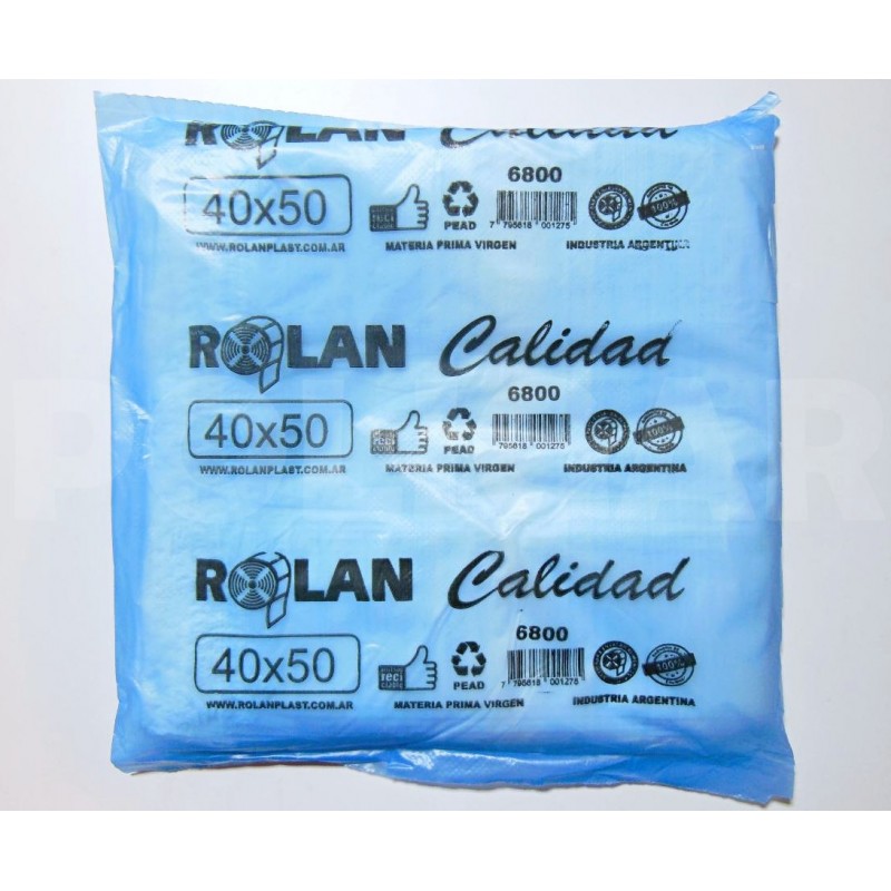CAMISETA ROLAN 40 X 50 AZUL 6840 (REFORZADA)      