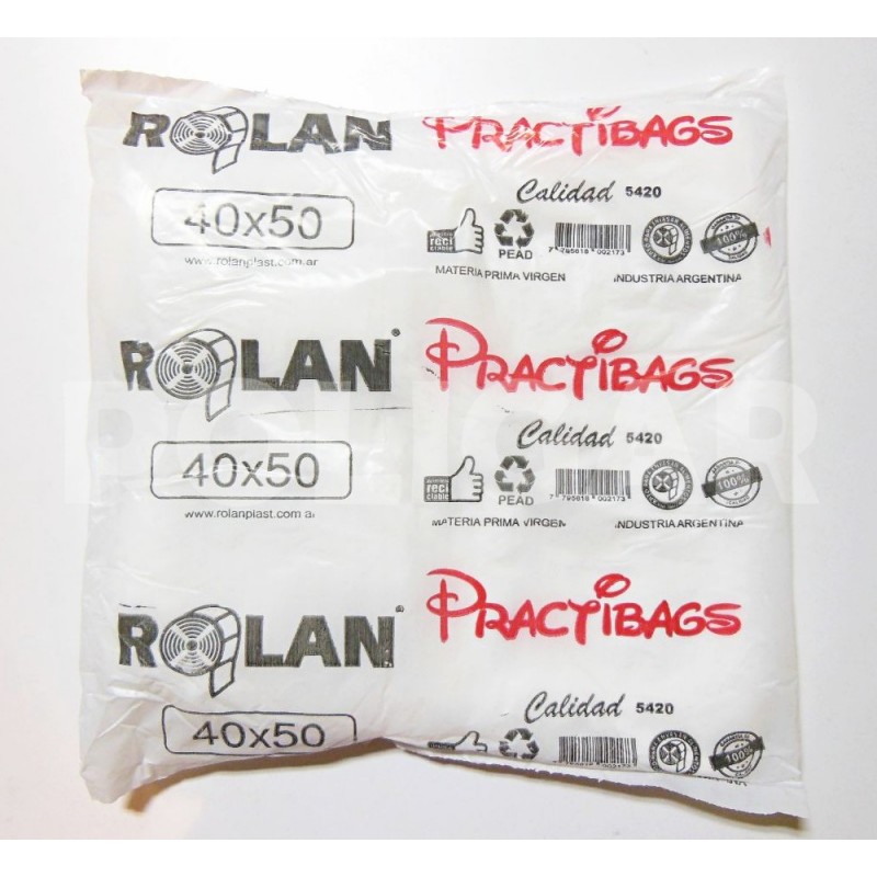 CAMISETA ROLAN 40 X 50 PRACTIBAG 5420 (ECO)       