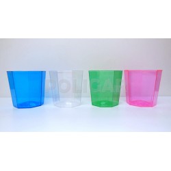 VASO OCTOGONAL 200 CC ROJO...