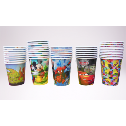 VASOS DE PAPEL 240 CC AUTOS...