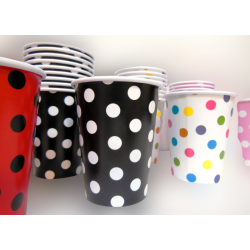 VASOS DE PAPEL 180 CC NEGRO...