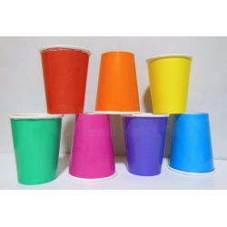 VASOS DE PAPEL 240 CC AZUL...