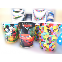 VASOS DE PAPEL 240 CC CARS...