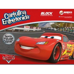 BLOCK CARTULINA CARS X 20...