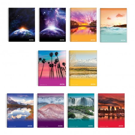 CUADERNO AVON RAYADO 16X21...