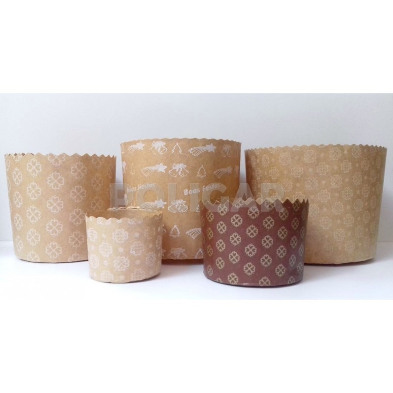 MOLDES PAN DULCE X 700 GR IMPRESO X 100 U         