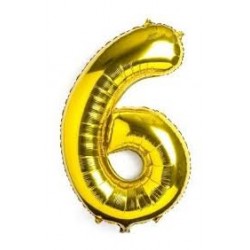 GLOBO METALIZADO ORO 14"...