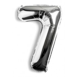 GLOBO METALIZADO PLATA 34"...