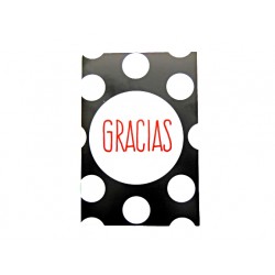 TARJETA GRACIAS / LUNARES*...