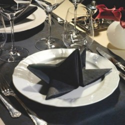 SERVILLETA SIMIL TELA NEGRA...