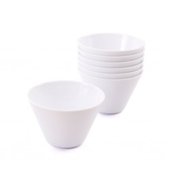 CAZUELA CONICA BLANCA 9 X 6...