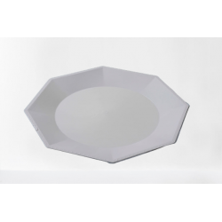 PLATO OCTOGONAL 22CM BLANCO...