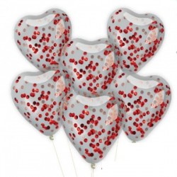 GLOBOS SET CORAZON CRISTAL...
