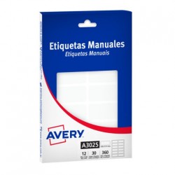 ETIQUETAS AVERY 3025...