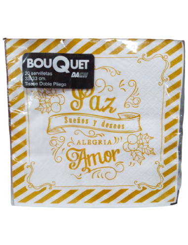 SERVILLETAS BOUQUET 33 X 33...