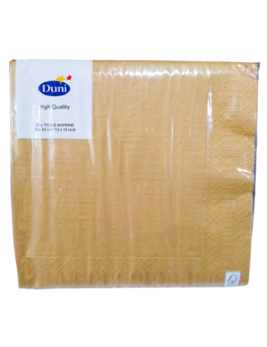 SERVILLETA DUNI 33 X 33 ORO...