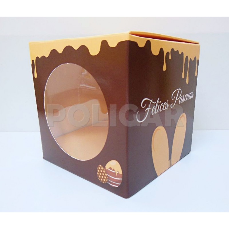 CAJA CUBO C/VENTANA 12 X 12 X 12 PASCUAS          