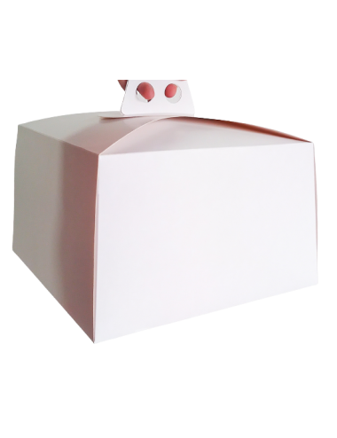 CAJA TORTA CARTULINA BLANCA...