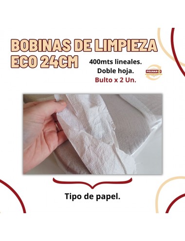 TOALLA EN ROLLO ECO 20CM X...